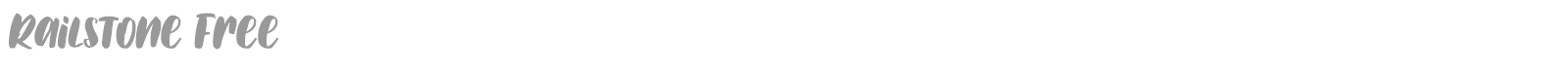Railstone font preview
